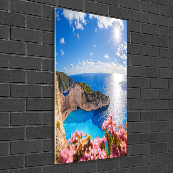 Quadro stampa su vetro acrilico verticale Zante, Grecia
