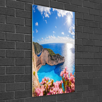 Quadro stampa su vetro acrilico verticale Zante, Grecia