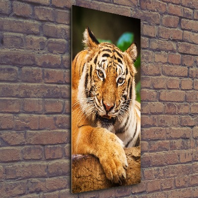 Quadro acrilico verticale Tigre del Bengala