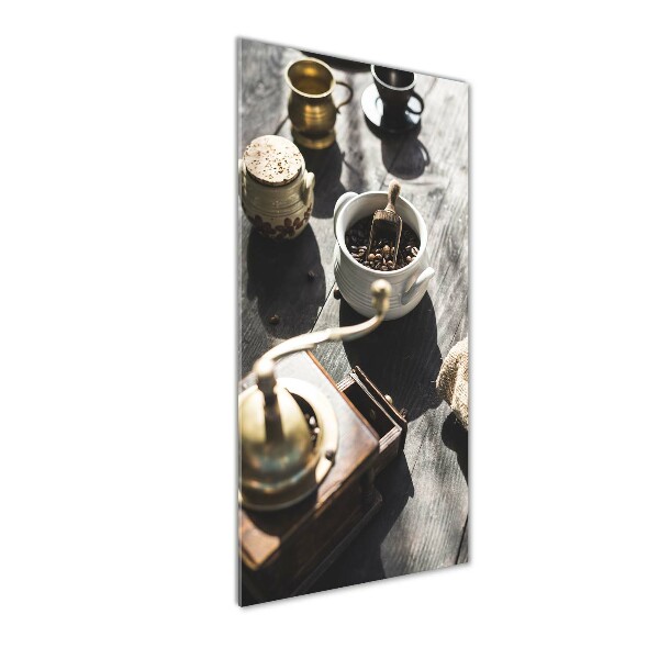 Quadro in vetro acrilico verticale Macinacaffè