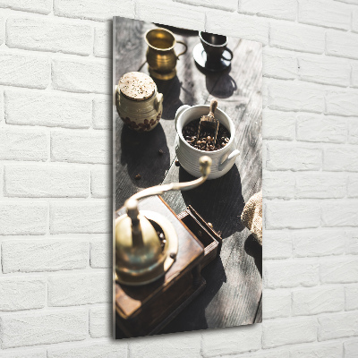 Quadro in vetro acrilico verticale Macinacaffè