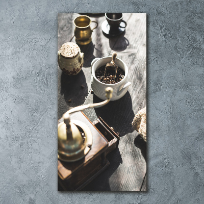 Quadro in vetro acrilico verticale Macinacaffè