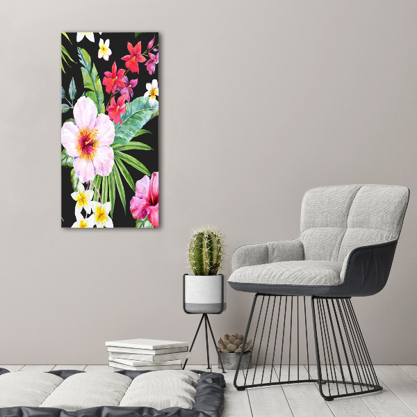 Quadro vetro acrilico verticale Modello hawaiano