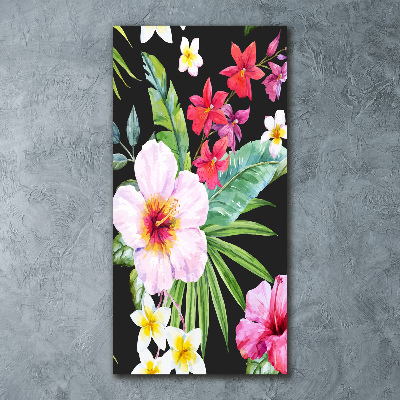 Quadro vetro acrilico verticale Modello hawaiano