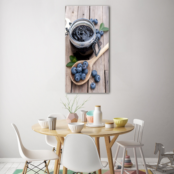 Quadro acrilico verticale Marmellata di mirtilli