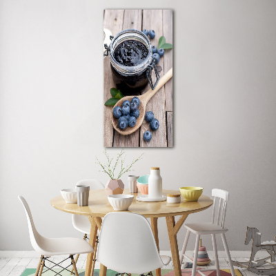 Quadro acrilico verticale Marmellata di mirtilli