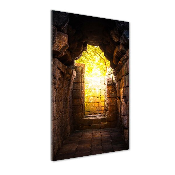 Quadro acrilico verticale Le cantine del castello