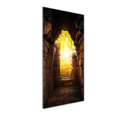 Quadro acrilico verticale Le cantine del castello