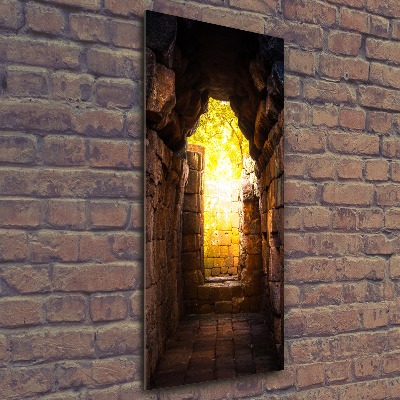 Quadro acrilico verticale Le cantine del castello