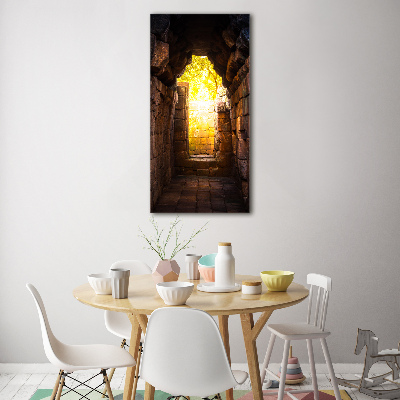 Quadro acrilico verticale Le cantine del castello