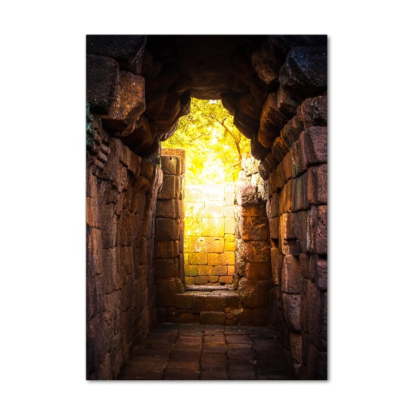 Quadro acrilico verticale Le cantine del castello