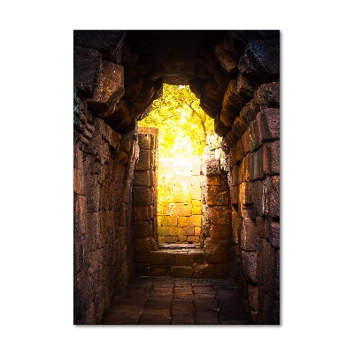 Quadro acrilico verticale Le cantine del castello