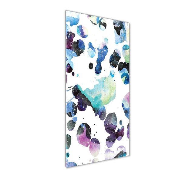 Quadro stampa su vetro acrilico verticale Galassia colorata