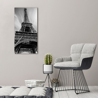 Quadro in vetro acrilico verticale Torre Eiffel Parigi