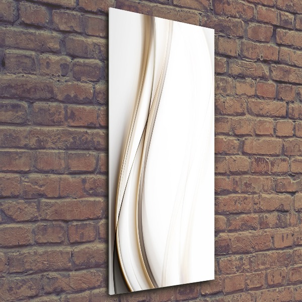 Quadro in vetro acrilico verticale Onda astratta