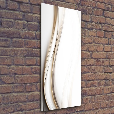 Quadro in vetro acrilico verticale Onda astratta