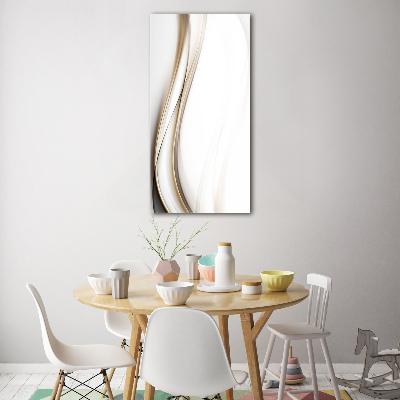 Quadro in vetro acrilico verticale Onda astratta