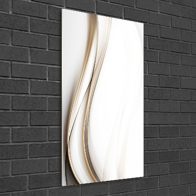 Quadro in vetro acrilico verticale Onda astratta