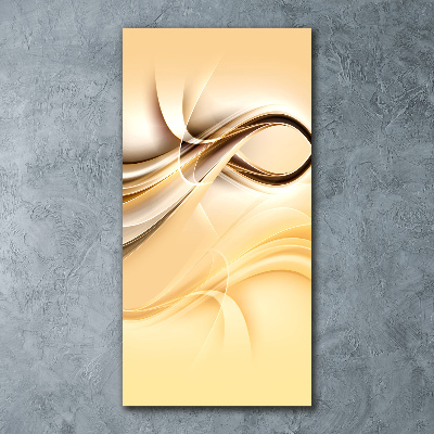 Quadro acrilico verticale Onda astratta