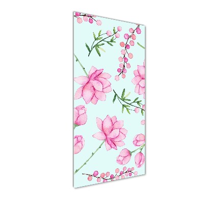 Quadro stampa su vetro acrilico verticale Fiori e bacche