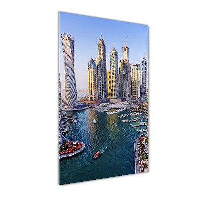 Quadro acrilico verticale Dubai Creek