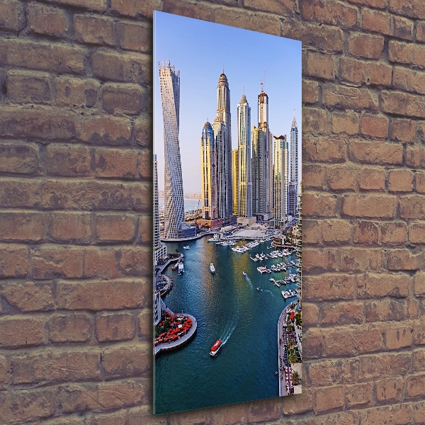 Quadro acrilico verticale Dubai Creek