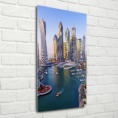 Quadro acrilico verticale Dubai Creek
