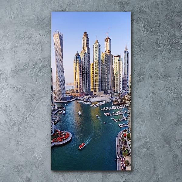 Quadro acrilico verticale Dubai Creek