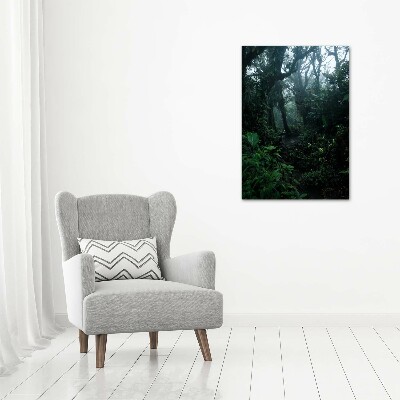 Quadro acrilico verticale Foresta pluviale
