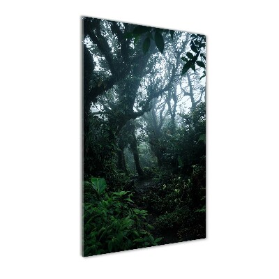 Quadro acrilico verticale Foresta pluviale