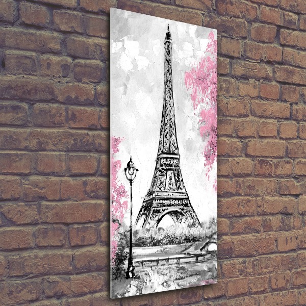 Quadro vetro acrilico verticale Torre Eiffel Parigi