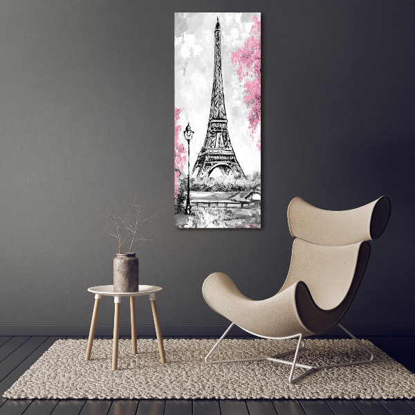 Quadro vetro acrilico verticale Torre Eiffel Parigi