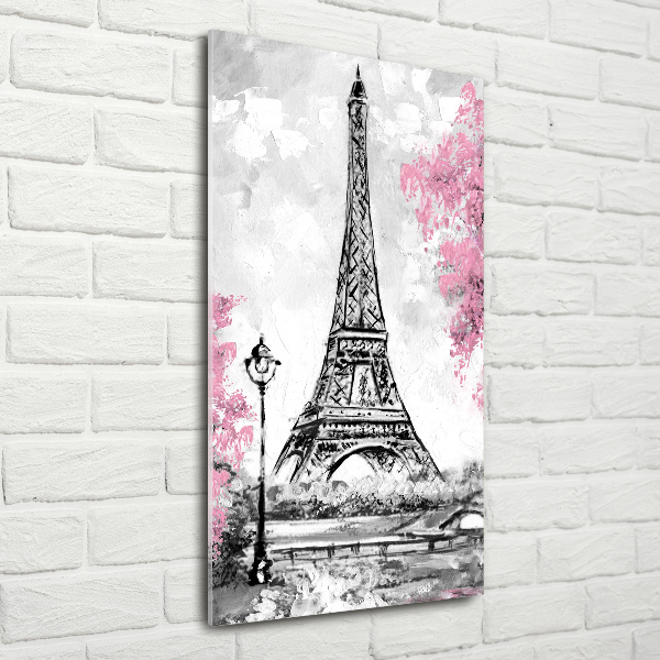 Quadro vetro acrilico verticale Torre Eiffel Parigi