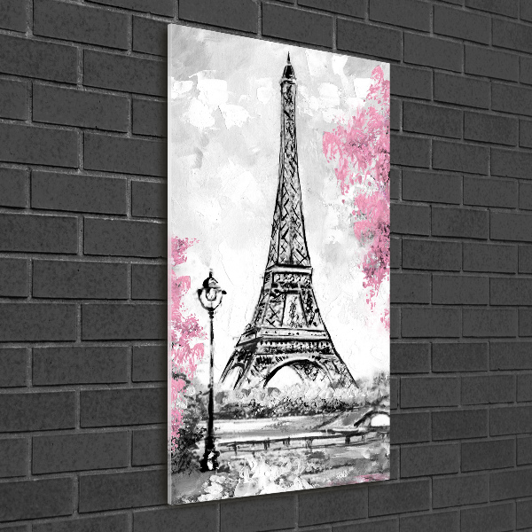 Quadro vetro acrilico verticale Torre Eiffel Parigi