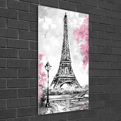 Quadro vetro acrilico verticale Torre Eiffel Parigi