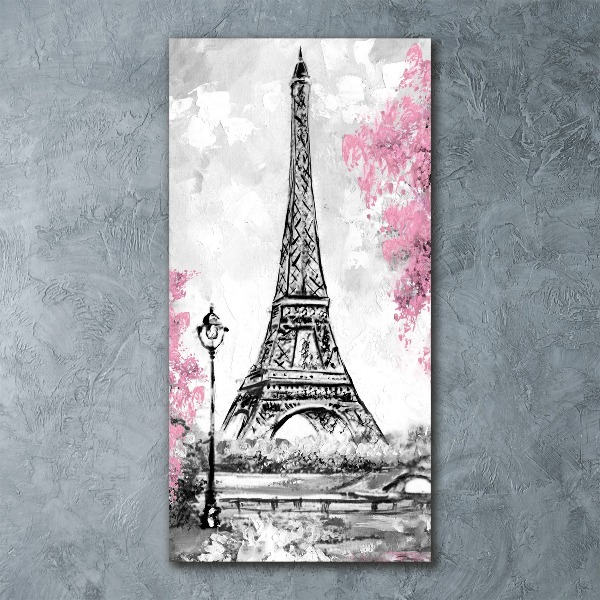 Quadro vetro acrilico verticale Torre Eiffel Parigi