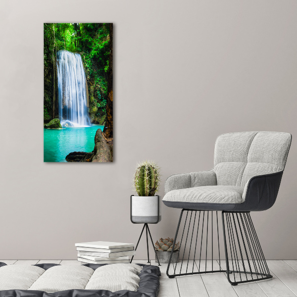 Quadro vetro acrilico verticale Cascata