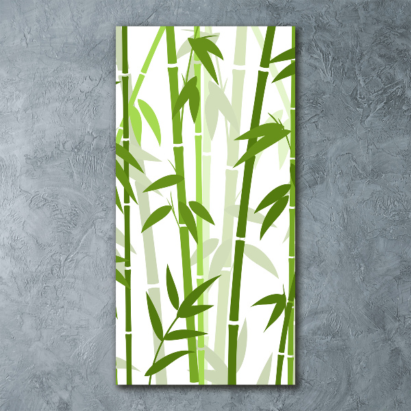 Quadro vetro acrilico verticale Bambù
