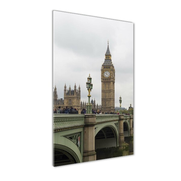 Quadro stampa su vetro acrilico verticale Big Ben di Londra