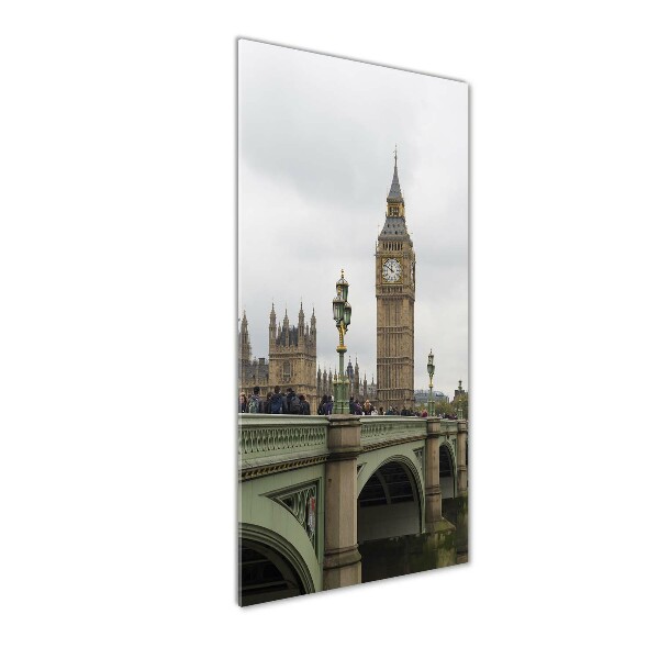 Quadro stampa su vetro acrilico verticale Big Ben di Londra