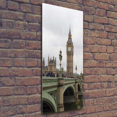Quadro stampa su vetro acrilico verticale Big Ben di Londra