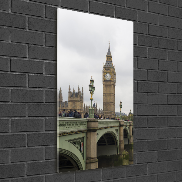 Quadro stampa su vetro acrilico verticale Big Ben di Londra