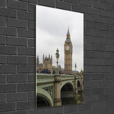 Quadro stampa su vetro acrilico verticale Big Ben di Londra