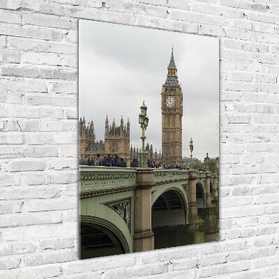 Quadro stampa su vetro acrilico verticale Big Ben di Londra