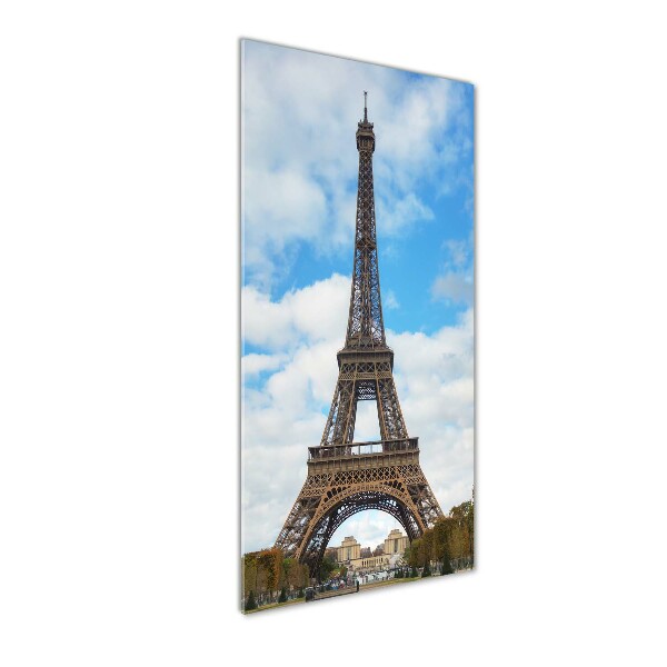 Quadro in vetro acrilico verticale Torre Eiffel Parigi
