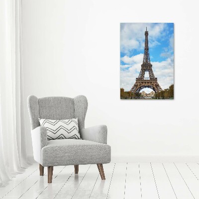 Quadro in vetro acrilico verticale Torre Eiffel Parigi