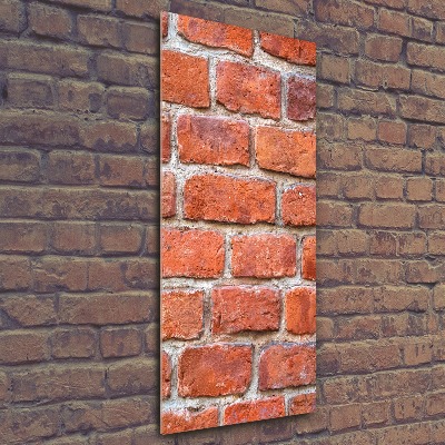 Quadro acrilico verticale Muro di mattoni