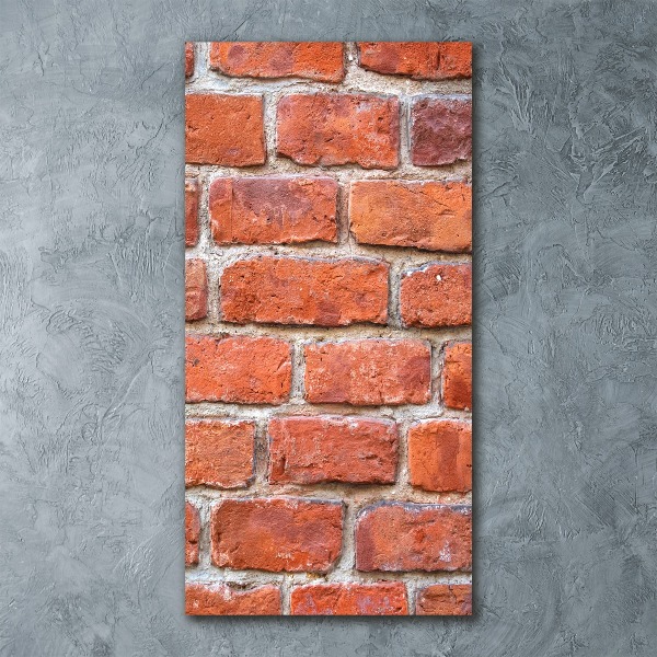 Quadro acrilico verticale Muro di mattoni