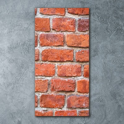 Quadro acrilico verticale Muro di mattoni