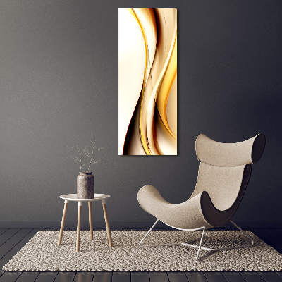 Quadro vetro acrilico verticale Onda astratta